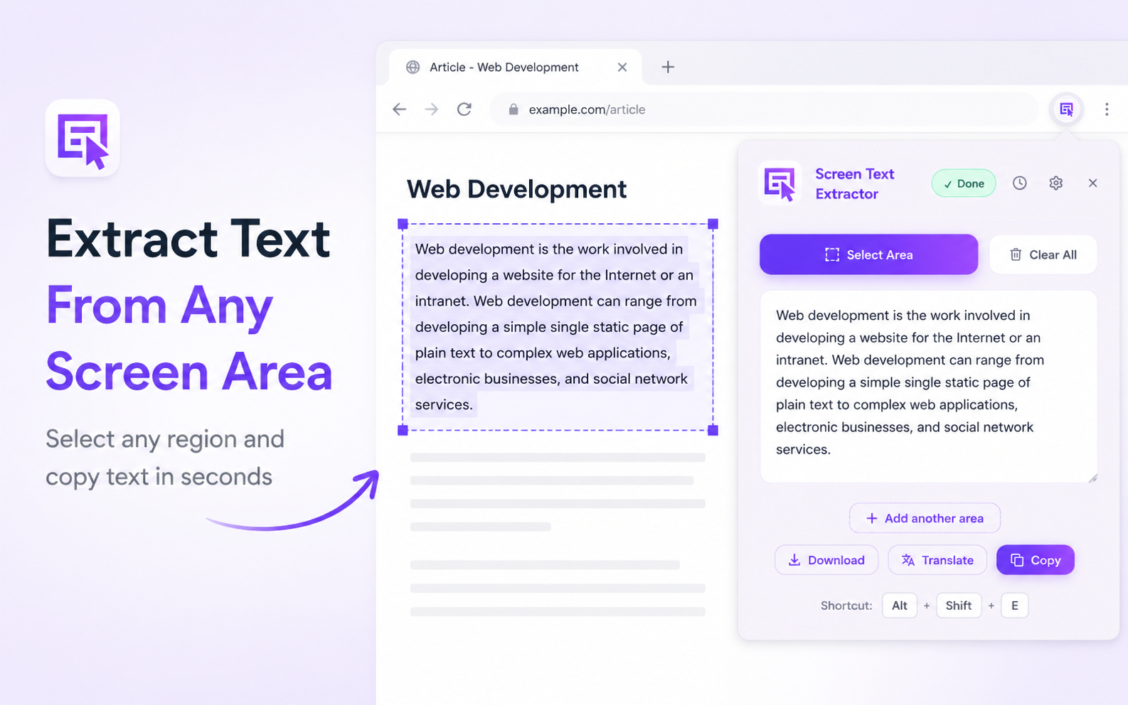 Extract Text From Any Screen Area